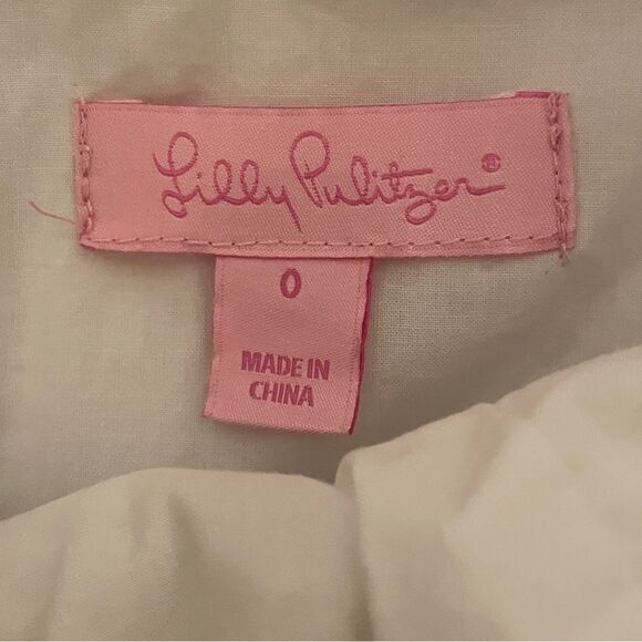 Lilly Pulitzer Valli Shift Dress Ivory Silver and Gold Size 0 - Picture 8 of 16